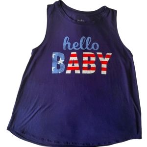 Maternity tank top sx xl American Flag NWOT Isabel